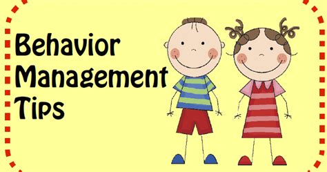 behavior management tips teach123