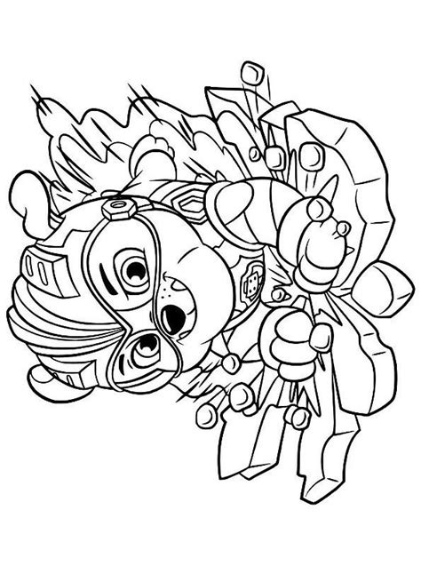 kids  funcom coloring page paw patrol mighty pups mighty pups rubble