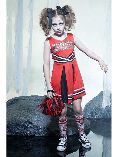 Zombie Cheerleader Costume For Girls Zombie Cheerleader Cheerleader