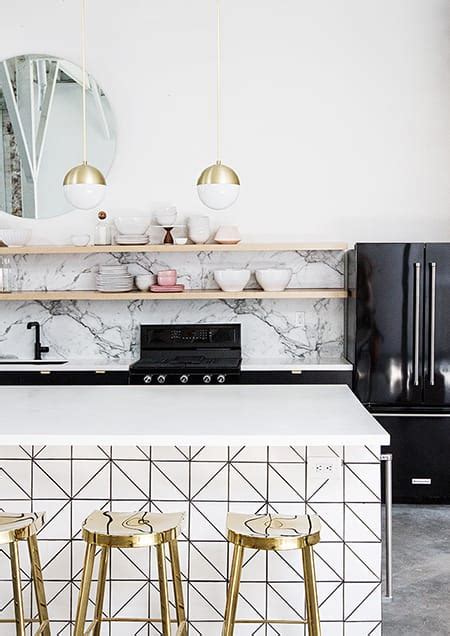 The Glamorous Look Of A Black And Gold Kitchen Megan Morris
