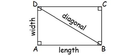 Finding Length Of Diagonal Of A Rectangle