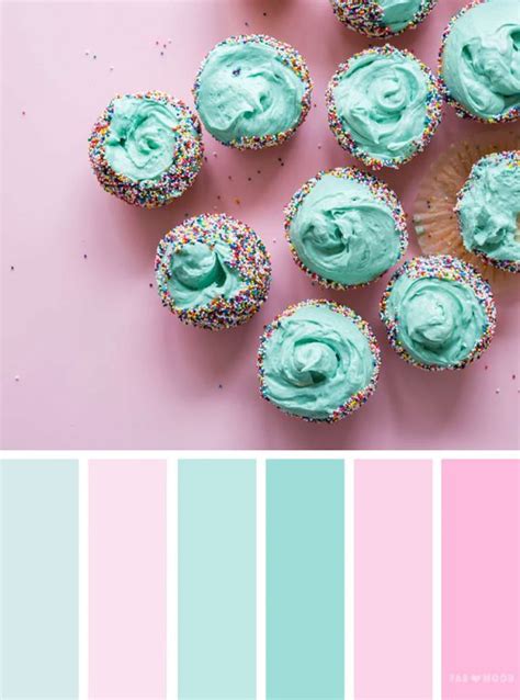 Mint And Pink Color Scheme