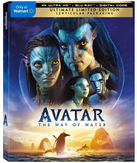 Avatar The Way Of Water Walmart Exclusive 4k Ultra Hd Blu Ray Digital Copy