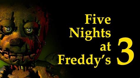 Five Nights At Freddys 3 Llega El 29 De Noviembre A Nintendo Switch