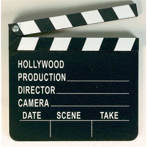 Hollywood Clapboard Die Cut Celebrating Party Hire And Party Supply