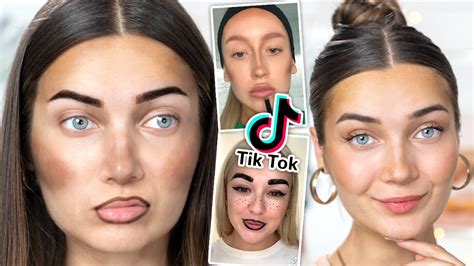 Trying Tiktok Semi Permanent Makeup Hacks Lasts 3 Days Youtube