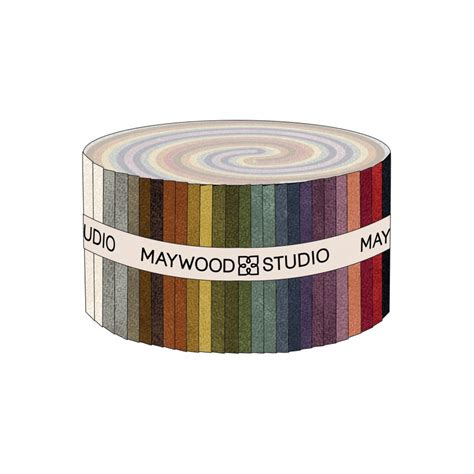 Color Wash Flannel Jelly Roll Strips Maywood Studio Hrq1838