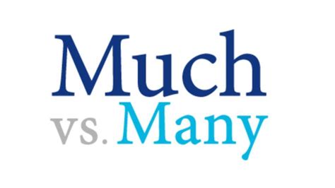 Much Vs Many Difference Between Much And Many