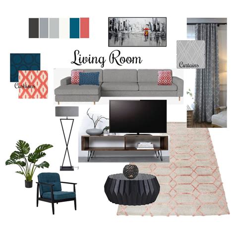 Living Room Interior Design Mood Board By Naghayan Style Sourcebook