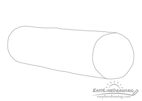 How To Draw A Log Step By Step Easylinedrawing
