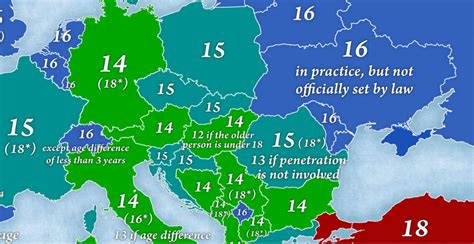 An Eye Opening Look At Sexual Consent Ages Around Europe Mapped Indy100 Indy100