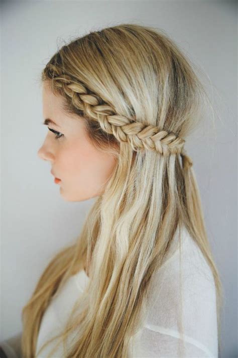 Half up knot hairstyle is one of the few hairstyles that suit both official and casual functions. Cute and Comfortable Braided Headband Hairstyles | Half up ...