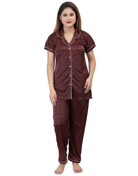 Womens Stylish Satin Night Suit At Rs 290piece Ladies Nightwear And