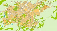 Mapa de Oviedo - Tamaño completo