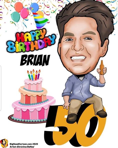 Big Head Cartoon Caricature Art And Entertainment On Twitter Happy 50th