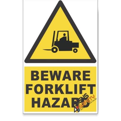 Nosa Sabs Forklift Beware Hazard Descriptive Safety Sign Online