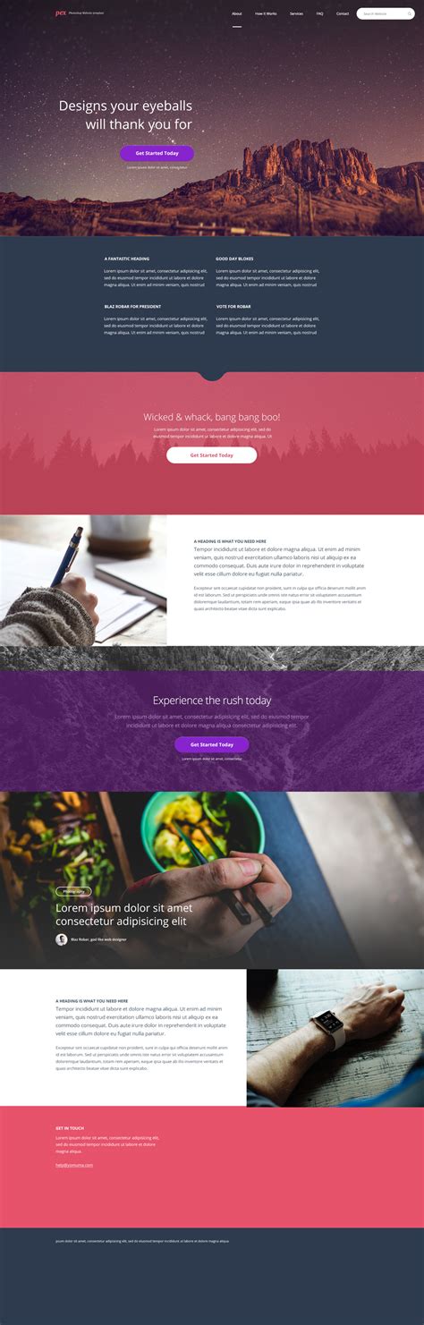 Free Psd Website Template