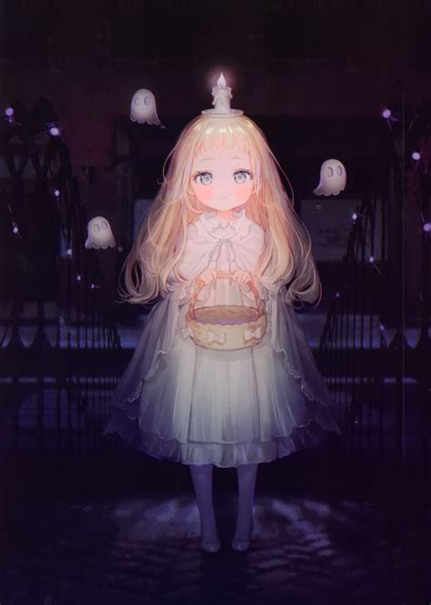 Wallpaper Cute Anime Girl Blonde Loli Walking