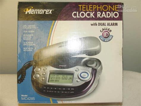 Bedside Memorex Phone Clock Radio 2 Alarm Caller Id Cw Cordless Phones