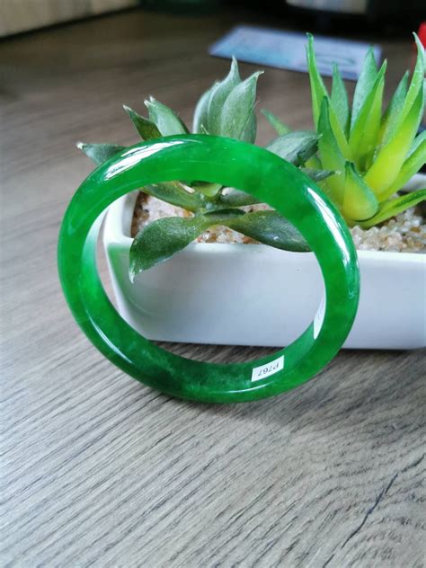 Jadeite Bangle Certified Imperial Green And Icy Lovely Etsy UK In
