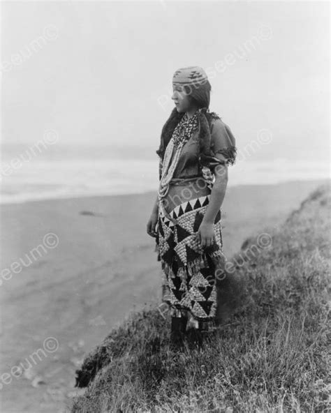 Pretty Indian Lady Stands Serene 1900s 8x10 Reprint Of Old Photo North American Indians