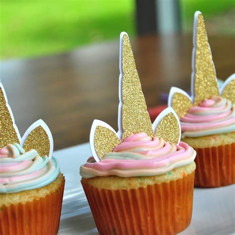 Unicorn Cupcake Toppers Unicorn Birthday Unicorn Party Supplies