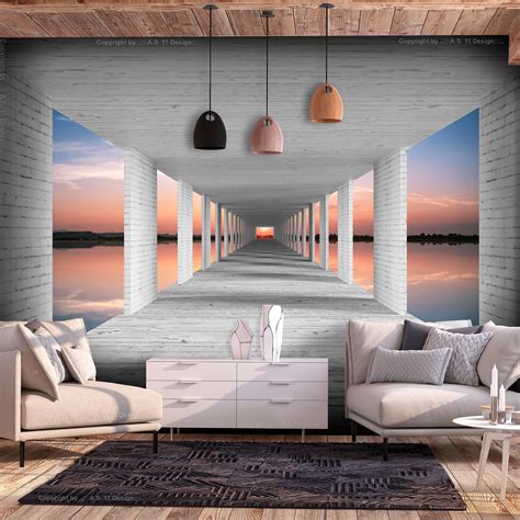 Tunnel 3d Effekt New York Fototapete Tapete Wandbilder Xxl Schlafzimmer