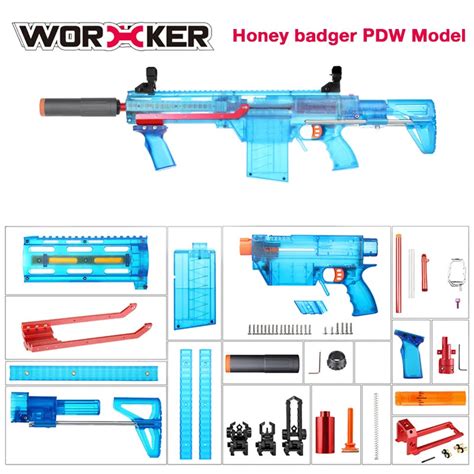 Aac Honey Badger Pdw Nerf Foam Dart Blaster Worker Mod Prophecy