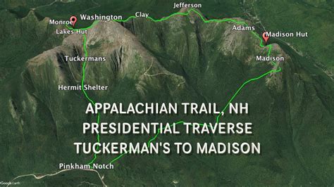 Appalachian Trail Nh Presidential Traverse Featuring