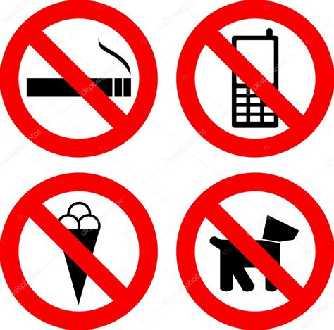 We are not allowed smoking isn't grammatically incorrect, but it's odd. Not allowed signs — Stock Vector © vankad #12088610
