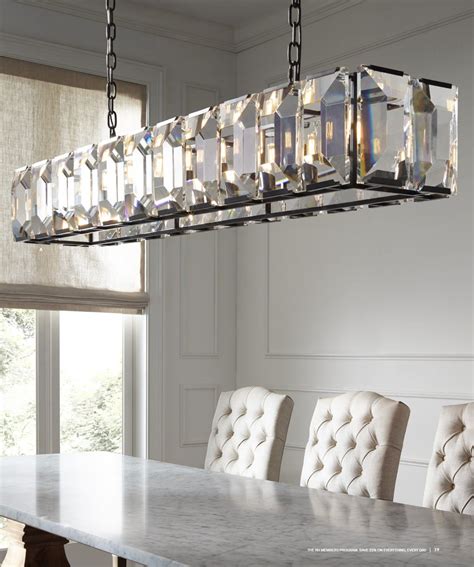 Rh Source Books Dining Room Lighting Chandeliers Rectangular Chandelier Crystal Chandelier