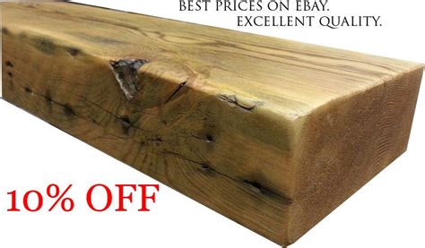 Reclaimed Floating Shelf Chunky Wooden Mantel Custom Pine Timber