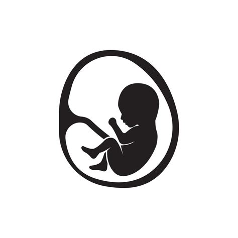 Pregnant Mother And Fetus Icon Logo Vector Design 16222872 Vector Art