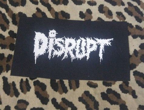 Disrupt Punk Crust Patch Band Patches Patches Prints