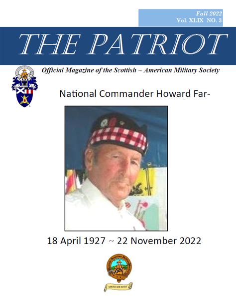 Scottish American Military Society The Patriot