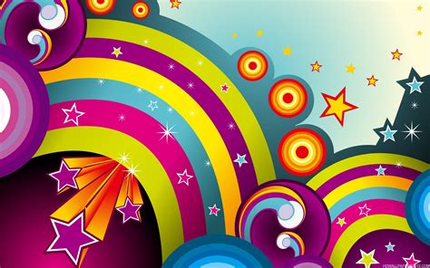 Rainbow And Stars High Definition Wallpapers High