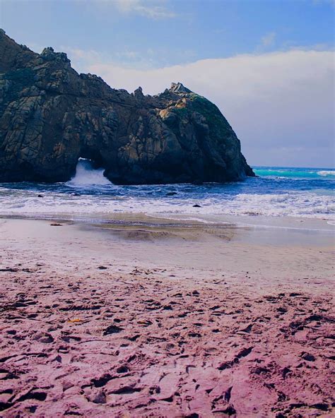 Purple Sand On Pfeiffer Beach Big Sur California California Travel