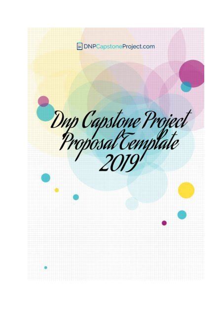 Dnp Capstone Project Proposal Template 2019