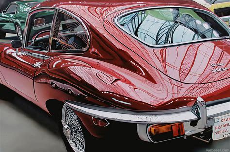 Jaguar Realistic Car Painting By Cheryl Kelley 1 Preview