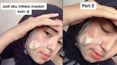 Viral Curhat Gadis Cantik Di Tiktok Gara Gara Masker Kain Harus Jalani