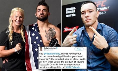 Colby Covington Tweets About Rivals Girlfriend And Incest Daily Mail