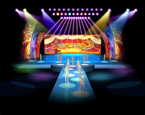 Stage Party Concert Fashion Catwalk T Station 3d Model Max Obj 3ds Fbx