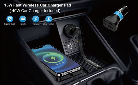 Wireless Car Charger Pad Reestecqi 15w Car Wireless Charger Pad Non