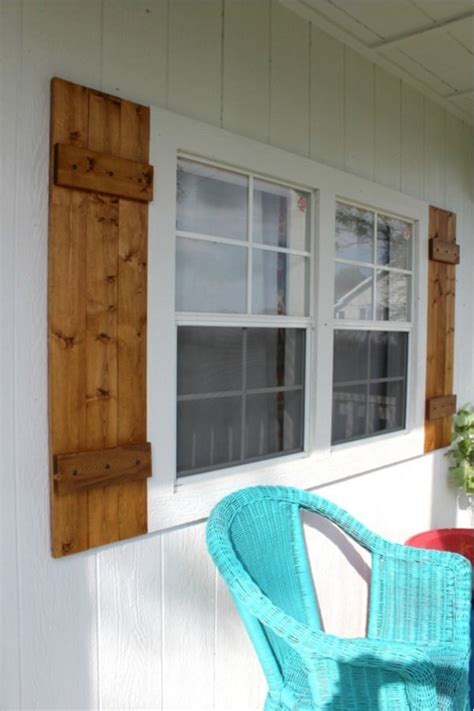 17 Easy Homemade Window Shutter Plans