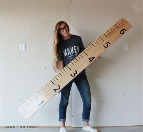 How To Make A Life Size Ruler A One Board Project