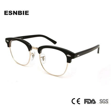 Buy High Quality Semi Rimless Glasses Frame Women Club Eyeglasses Frames Men
