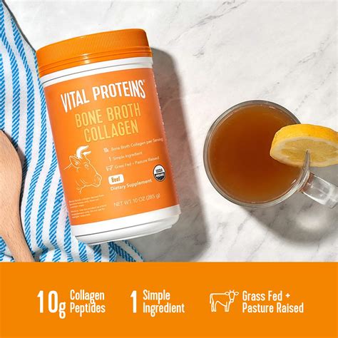 Vital Proteins Organic Grass Fed Beef Bone Broth Collagen Oz