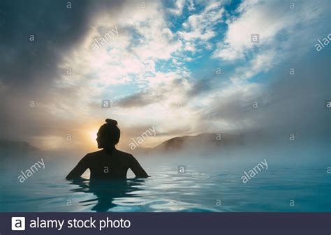 Blue Lagoon Iceland Woman High Resolution Stock Photography And Images