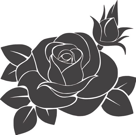 Rose Flower Svg Rose Svg Rose Clipart Rose Vector Png Dxf The Best