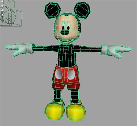 3d Model Mickey Mouse Aaa Vr Ar Low Poly Cgtrader